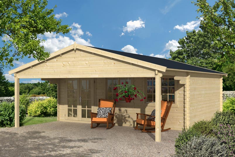 Maisonnette Landes 45 mm | 600 x 500 + 250 cm