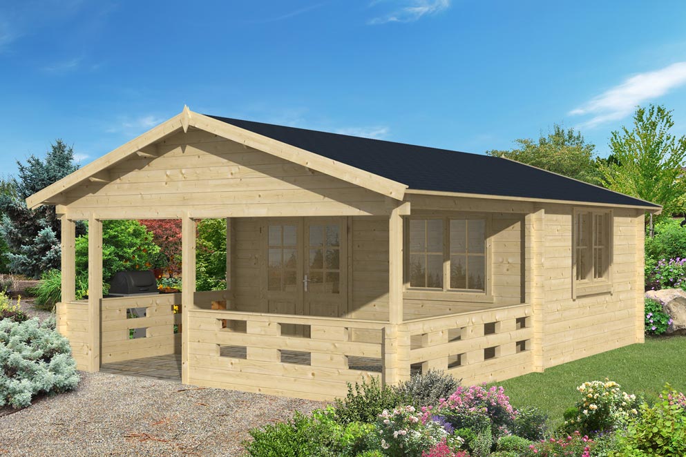 Maisonnette Tamarins 70 mm | 500 x 400 + 300 cm